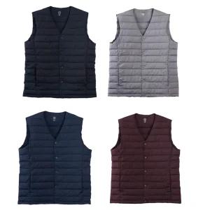 브이넥 경량 패딩 조끼 스포츠 골프 보온 남여공용