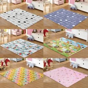 귀여운 놀이 매트 200X140 1.2cm 특대형 놀이방 바닥 냉기차단 층간소음 방지