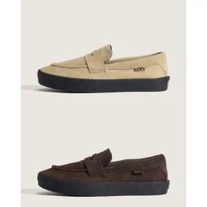 [반스](신세계 사우스시티) 스케이트 로퍼 스웨이드 베이지 검솔 다크브라운 검솔 / VN000VA6DRT VN000...