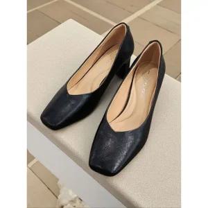 [갤러리아] [센터시티] 고세 여성 데일리 브이컷 스퀘어토 통굽 펌프스 OZP5F029 블랙