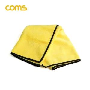 Coms 세차용 타올(40x40cm) 극세사 차량 세차 다용도 광택용 버핑 Yellow