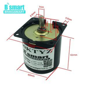 [로로구대]Bringsmart 110V 220V 동기 AC 기어 모터 미니 전기 모터 감속기 저속 금속 기어 모터 바베큐