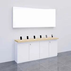 핸드폰 진열대 테이블 전시 매장 체험 부스 스마트폰 체험대