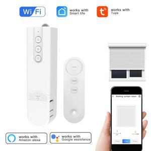 스마트 블라인드 Wifi 자동 전기 롤러 셔터 그림자 App 제어 커튼 드라이버 Alexa Google Home Assistant