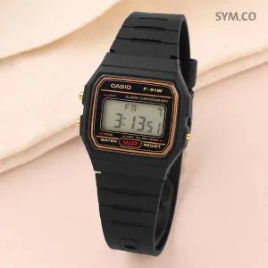 [카시오] F-91WG-9 경량 슬림 군인 군용 전자 스포츠 남성 우레탄 손목시계 c