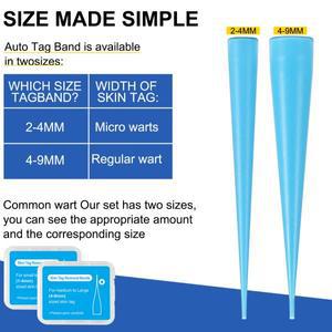 지행무역 2In 1 자동 스킨 태그 제거 키트 무통 두더지 사마귀 제거제 장비 마이크로 1-9mm 힐링 도구 케어