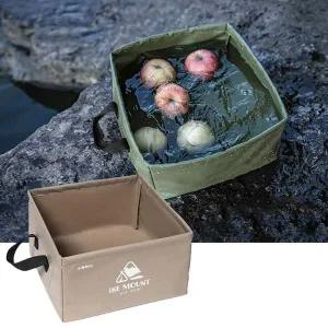 [콩심팥심]캠핑 설거지통 바스켓 13L 양동이 물통 취사용품 식기 캠핑장 건조망