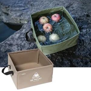 고품질 캠핑 설거지통 바스켓 13L 양동이 물통 취사용품 식기 글램핑 계곡 숟가락 차박 바베큐 (WFJVQYH)