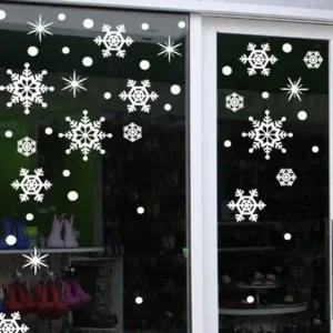 눈꽃결정체 중)3 유리장식스티커 인테리어시트지 크리스마스 쇼윈도우장식 유리시트지