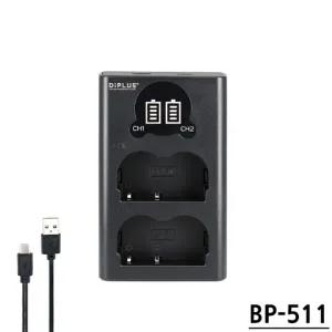 캐논 BP 511 호환 LCD 듀얼 충전기 C타입5핀 겸용 50D 40D 30D 카메라