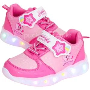 캐치티니핑 하츄핑 키즈 운동화 LED 유아 아동 어린이 초등학생 여아 반짝이 신발