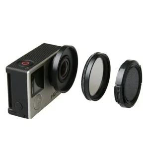 고프로 히어로 3+ 4 블랙 실버 CPL 필터 렌즈 편광 3 호환 HERO SJ4000