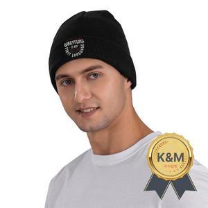 스테파니 바케르 레슬링 뜨개질 모자 비니 모자 야외 탄성 남성 여성 보닛 모자 봄 디자인 귀여운 모자 생