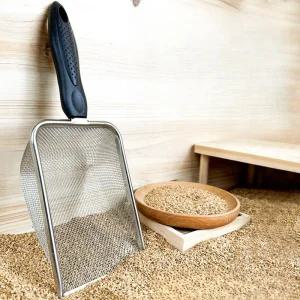 스테인레스 미세 고양이 모래삽 구멍 스틸 스테인리스