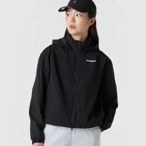 [롯데백화점]르꼬끄 여성 루즈핏 2L 메쉬안감 후드 자켓 QQ322OJK81_BLK