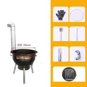 가마솥 화덕 숯불 화로대 드럼통 연탄 화로 아궁이 시골