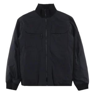 데상트 니트 하이브리드 구스 다운자켓 SP321DKT92BLK