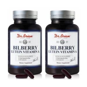 닥터브라이언 빌베리 루테인 비타민A 마리골드꽃 추출물 비타민E 60캡슐 x 2개