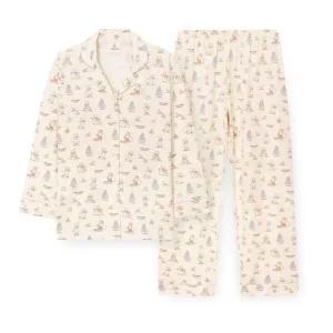 [갤러리아] [오르시떼] 여성 G035 해피윈터루이 긴소매 파자마 세트