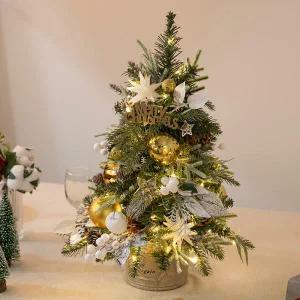 아트박스/플라워트리 크리스마스 미니트리 화분 하드설 50cm 장식 소품
