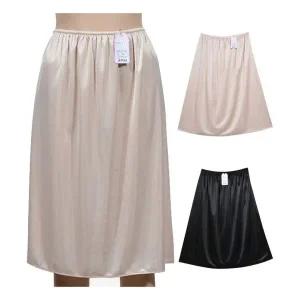새틴질감 무지 베이직 여성 롱속치마 여름용슬립 Y존 여름용슬립