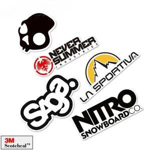 1조각 비닐 스노우 보드 자동차 스티커 데칼 야외 로고 Pegatinas 노트북 수하물 자전거 피처 모터