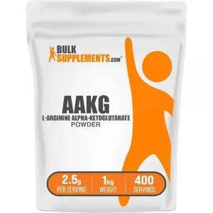 BulkSupplements. com AAKG 파우더 - 아르기닌 AKG 보충제, 산화질소 보충제, 무향 및 글루텐 프리, 1회 제