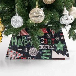 아트박스/플라워트리 크리스마스 트리 하단 스커트 덮개 해피사각 45x22cm