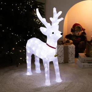 플라워트리 크리스마스 LED 아크릴 루돌프 사슴 대형 장식 60cm