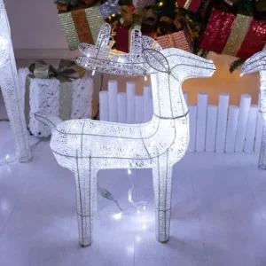 플라워트리 크리스마스 LED 루돌프 사슴 대형장식 니켈 60cm 소품