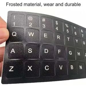 노트북 PC용 내마모성 키보드 스티커, 스페인어, 이탈리아어, 한국어 문자 교체
