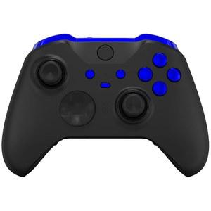 엑스박스 원 엘리트 시리즈 2 컨트롤러용 익스트림레이트 크롬 블루 교체 버튼, LB RB LT RT 범퍼, 코어 컨트롤러 모델 1797용 ABXY 시작 백업 동기화 프로필 키 트리거