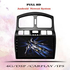 현대 산타페 2000 - 2012 네비게이션 GPS 2 Din DVD 헤드 유닛 용 안드로이드 14 차량용 라디오 멀티미디어