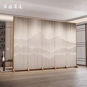 산수화 블라인드 커튼 1 민화 가리개 6x1 푸구이 동양화 폭포 롤스크린 베란다 4 거실