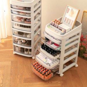 이동식 화장대트롤리 메이크업 수납 블랙 화장대 콘솔 서랍정리함 박스 하얀색 5단보관함