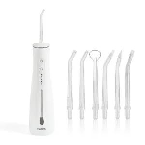 휴비딕 화이트 충전식 구강세 정기 무선 세척기 치간 잇몸관리 휴대용 물치실 치아