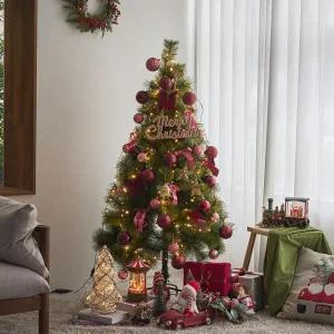 [아트박스]/비솜 크리스마스 고급파인 트리 120cm세트 지네전구200P