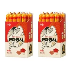 (1+1) 진주햄 천하장사 오리지날 800g+800g (50gX16개입) 사무실간식