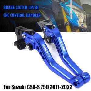 Suzuki GSX-S750 2011-2022 오토바이 CNC 액세서리 짧은 브레이크 클러치 레버 조절 식 핸들 세트