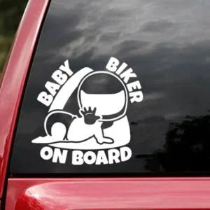 차량용 아기 스티커 화이트 부착 트렁크 튜닝 자동차스티커 흠집 장식 부착 스크래치 튜닝