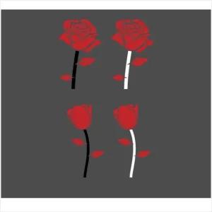 D24 장미 포인트 데칼스티커 TKP-33 활용도높은 편리한 튜닝스티커 꾸미기 자동차튜닝