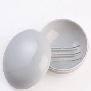 뚜껑있는 비누곽 물빠짐 동그란 비누케이스 미니 작은