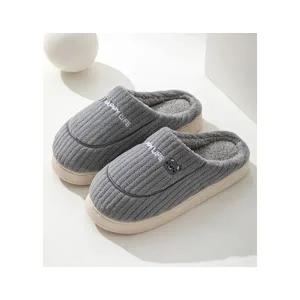 겨울 털 실내화 겨울용 면 슬리퍼 실내용 따뜻한 플러시 두꺼운 커플용 경량 야외용 면 신발 격리용 신발