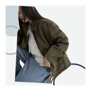 [국내매장정품] 에잇세컨즈 8SECONDS 오버핏 스웨이드 자켓 재킷 카키 16593ZAY1H 130960