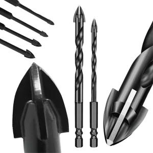 목공 타공 드라이버 세트 1개 비트 공구 드릴링 육각 드릴날 타일 유리 세라믹 콘크리트용