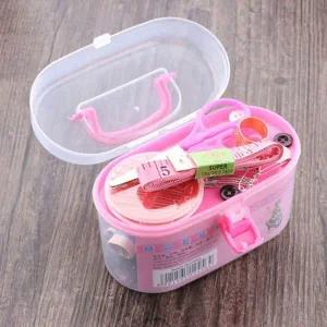 [콩심팥심]타원 반짇 고리함 바느질세트 바늘 실 바느질함 단추