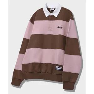 [정품] [11월 28일 ] 지프 레트로 마운틴 1941 스트라이프 카라 맨투맨 (JQ5TSU825BR) 978120