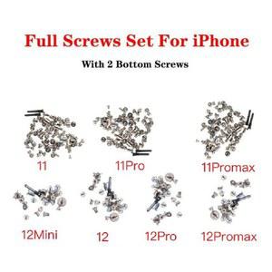 전체 나사 세트 키트 수리 교체 부품, 아이폰 11, 12, 13, 14 플러스, 미니 프로 맥스