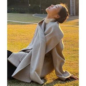 매장정품 더엣지 THEATG 25FW 울혼방 머플러 코트 2067232606 135101