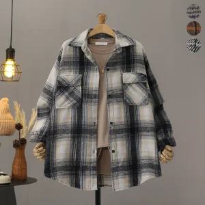 [모노시크] 라베리 겉기모 투포켓 언발 체크 남방_MNBS626